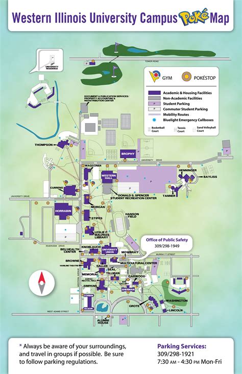 Western Illinois University Campus Map The Ozarks Map