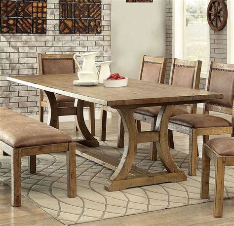 Gianna 96 Inch Dining Table By Furniture Of America Furniturepick