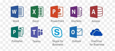 Microsoft Office 365 Icons With Names Teams Office 365 Applications