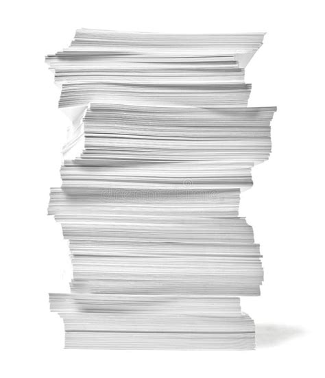 Paper Stack Pile Office Paperwork Busniess Education Stock Photo