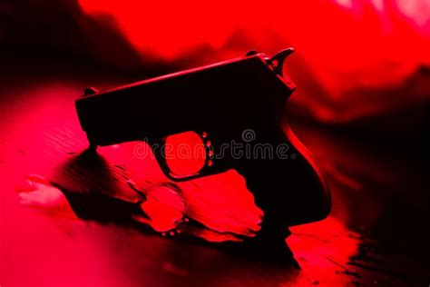 High Contrast Image Of A Bloody Crime Scene Stock Photo Image Of