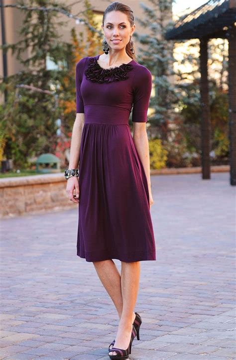 Pretty Modest Purple Dress Modest Dresses For Women Womens Fashion Modest Modest Skirts