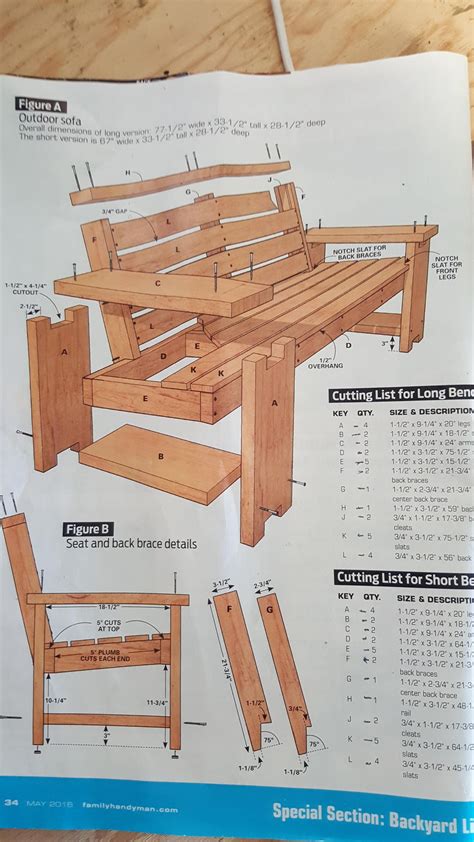 Free woodworking plans for outdoor furniture. First Project: Patio Benches | Free woodworking plans ...