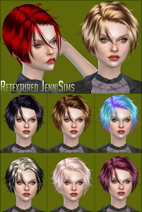Downloads Sims Newsea Foot Print Hair Retexture JenniSims