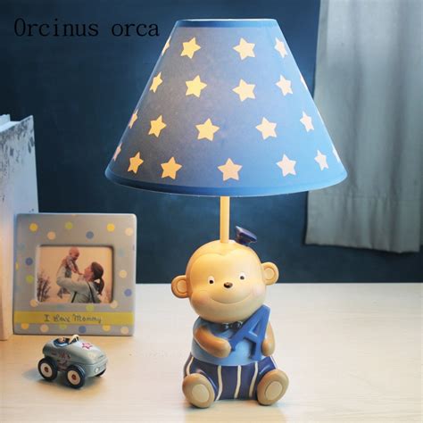 There are many lamps to choose from that will make your bedroom atmosphere cozy, chic and comfortable. Cartoon cute little monkey desk lamp children bedroom boy bedroom bedside lamp creative LED ...