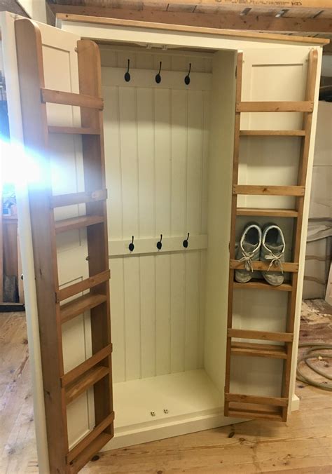 3 Door Hall Utility Room Cloak Room Coat And Shoe Storage Cupboard