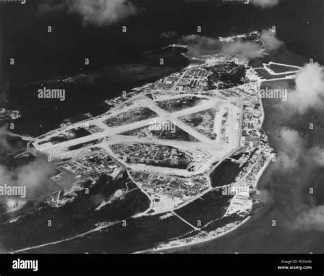 Aerial View Of Peleliu Airfield In June 1945 Stock Photo Alamy