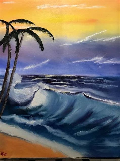 Painted A Tropical Seascape With Bob S12e9 This Was My