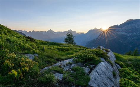 Free Download Hd Wallpaper Alps Switzerland Mountains Dawn
