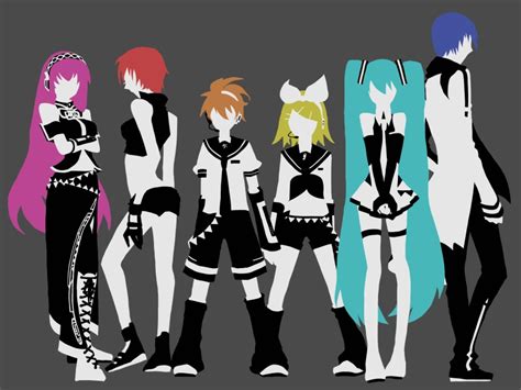 Hatsune Miku Kagamine Len Kagamine Rin Kaito Vocaloid Megurine