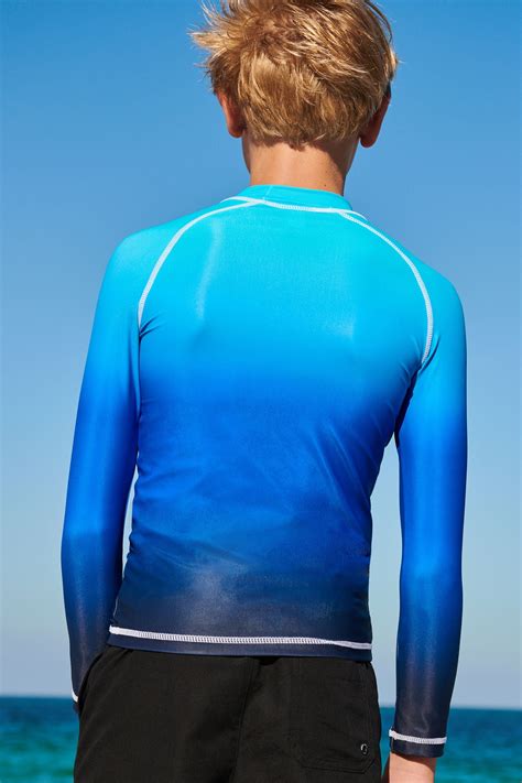 Buy Blue Ombre Long Sleeve Sunsafe Rash Vest 3 16yrs From The Next Uk