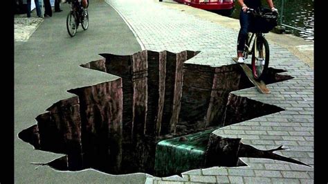 3d Street Drawing Illusions You Wont Believe Your Eyes The Funny