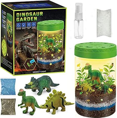 Light Up Dinosaurs Terrarium Kits For Kids Stem Educational Diy