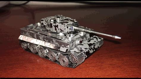 Building Fascinations Metal Earth Tiger Tank Model Youtube