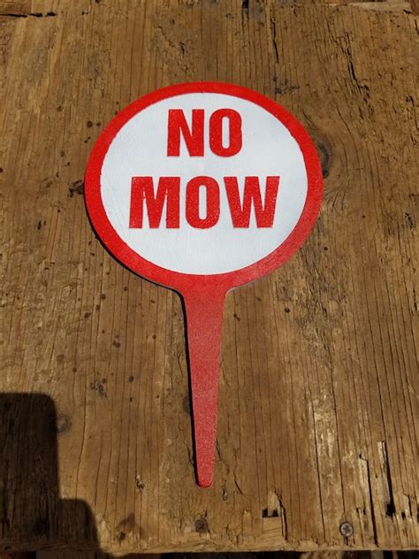 No Mow Yard Garden Sign
