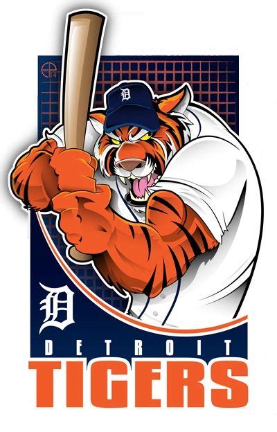 Detroit Tigers Baseball Mascots Mlb Team Logos Tigers Baseball
