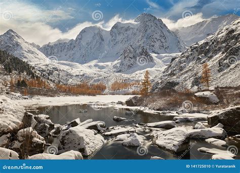 Altai Mountains Stock Photo Image Of Glacier Hoarfrost 141725010