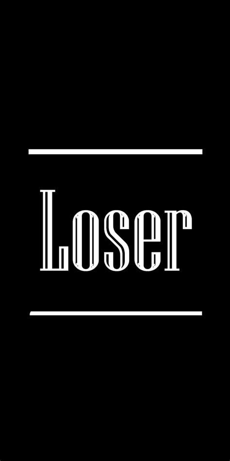 Loser Black Heavy Metal Music Sarcasm Tonight Hd Phone Wallpaper