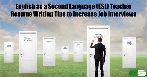 English As A Second Language Esl Teacher Resume Writing Tips