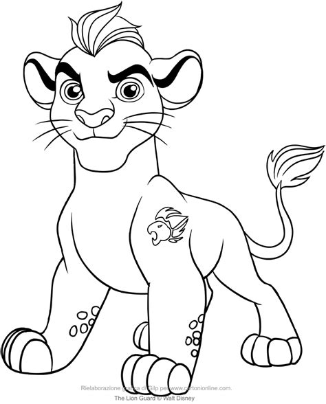 Kion (The Lion Guard) coloring page