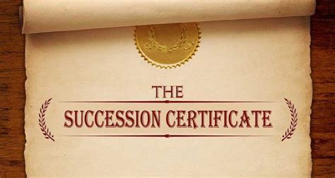 उत्तराधिकार प्रमाणपत्र Succession Certificate मराठी विश्वकोश