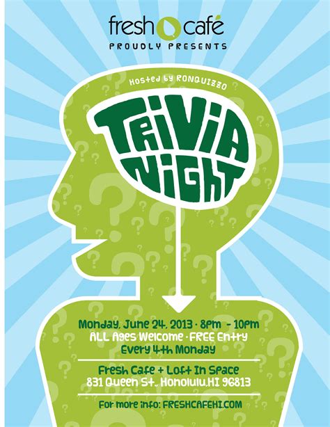 Free Trivia Night Flyer Template Professional Sample Template Collection