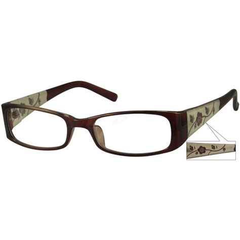 brown rectangle glasses 339115 zenni optical eyeglasses eyeglasses for women glasses