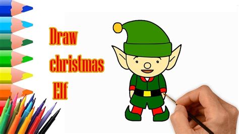 Quick Draw How To Draw A Christmas Elf Easy Step By Step Drawing