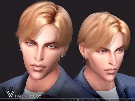 The Sims Resource Wings Os1006 Hair Sims 4 Hairs