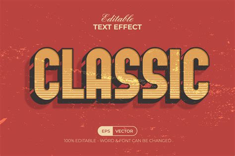 Classic Text Effect Style Graphic By Mockmenot · Creative Fabrica
