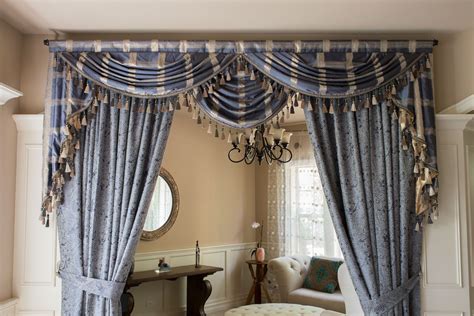 A coordinating window valance is a great way to add a designer touch to your baby's nursery. Gray Blue Paisley 100" in 2020 | Curtains, Valance ...