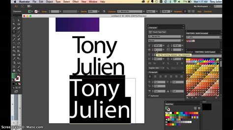 Typography In Illustrator Youtube