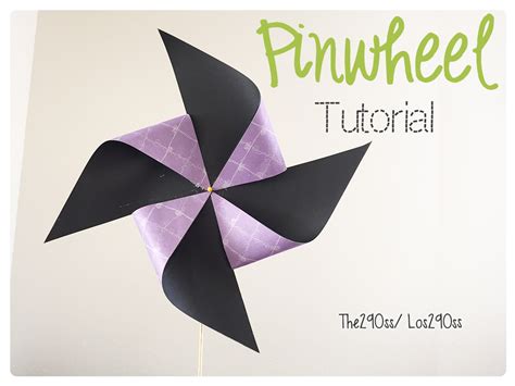 The290ss Easy Paper Pinwheel Tutorial Facil Rehilete De Papel