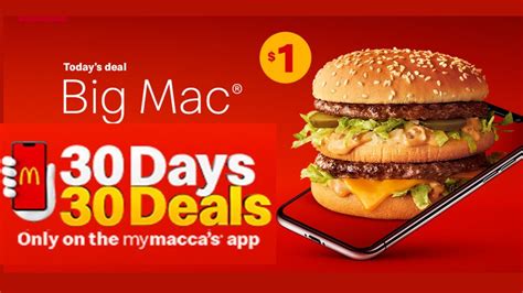 Mcdonalds 30 Days 30 Deals All The Deals For November Youtube