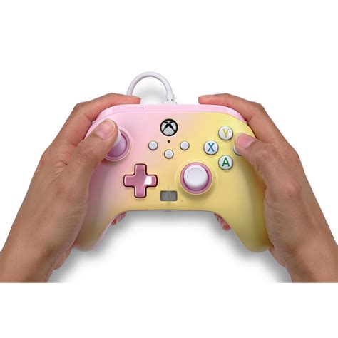 Powera Enhanced Wired Controller For Xbox Series Xs Pink Lemonade