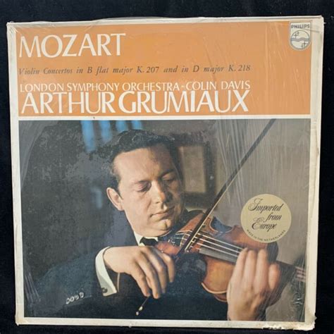 Arthur Grumiaux Violin Mozart Concertos 1 And 4 Davis Philips St Lp