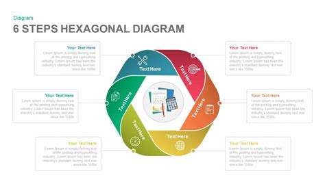 6 Steps Diagram Hexagon Powerpoint Template And Keynote Slide 6 Steps