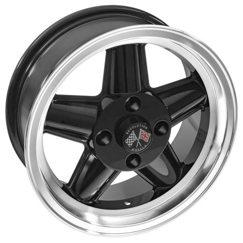 Wheel Revolution 5 Spoke Aluminium Blackpolished Rim 15 X 6
