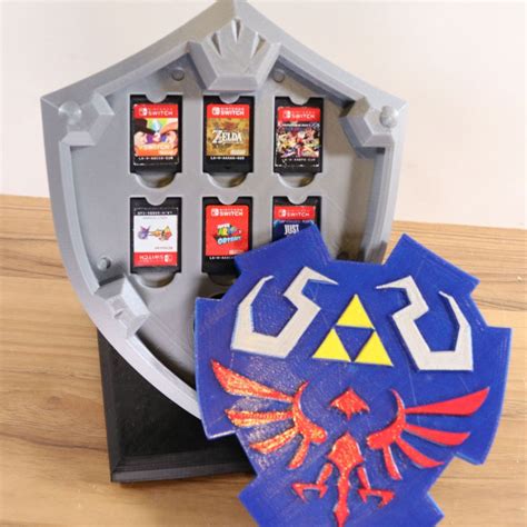 Zelda Hylian Shield Switch Cartridge Case Video Game Decor Nintendo