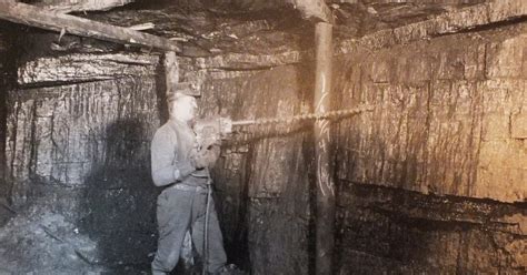 Vintage Johnstown Miner At Work