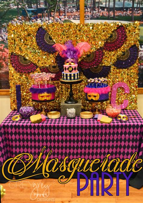 This day is a very themes can be the number of years or the theme can be more specific like a western, fifties. GreyGrey Designs: {My Parties} Lawrie and Celine's Masquerade 18th Birthday Party