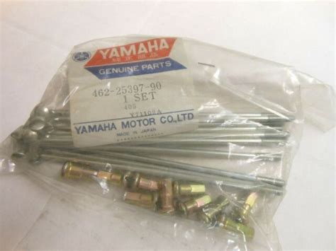 Yamaha Oem Outer 2 Spoke Set Spokes And 10 Nipples 462 25397 90 For