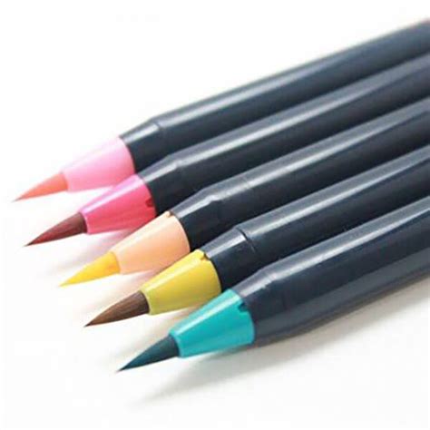 Japan Akashiya Sai Watercolor Brush Pen 5 20 Colors Set A Lot Mall