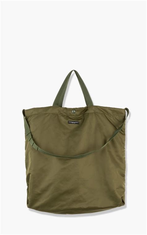 Engineered Garments Carry All Tote Flight Satin Nylon Olive Cultizm