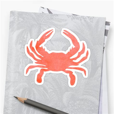 Crab Stickers By Emad14 Redbubble