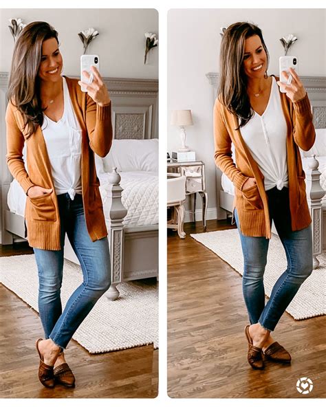 How To Style A Burnt Orange Cardigan With Your Fall Capsule Wardrobe
