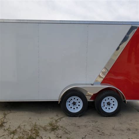 7x14 Red And White Cargo Trailer Ad 715 Usa Cargo Trailer