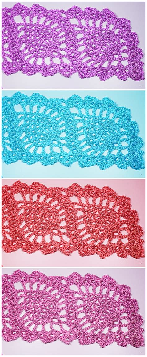 How To Crochet Pineapple Lace Crochet Ideas