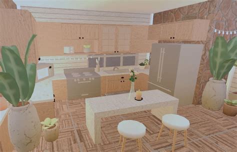 Aesthetic Bloxburg Blush Kitchen Ideas