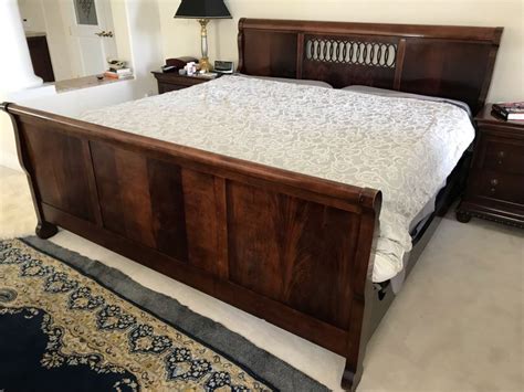 A message from the rineer and mt. Stunning National Mt. Airy King Size Wooden Sleigh Bed ...